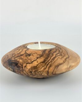 Świecznik z drewna oliwnego S1