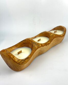 Naturalna świeca zapachowa w drewnie DKRS35